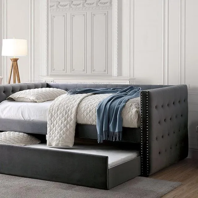Furniture of America Susanna CM1739GY-BED Daybed w/ Trundle