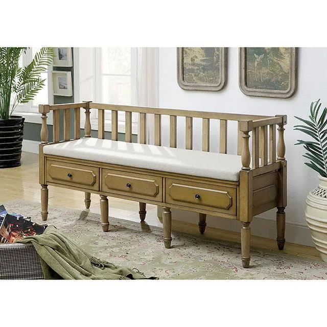 Furniture of America Ballinasloe CM-BN6359NT Bench