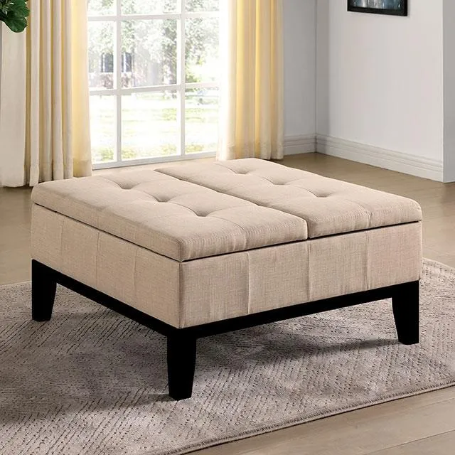 Furniture of America Fazio CM-AC365BG Ottoman