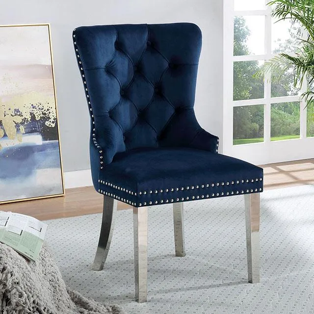 Furniture of America Jewett CM-AC261NV-2PK Wingback Chair (2/CTN)