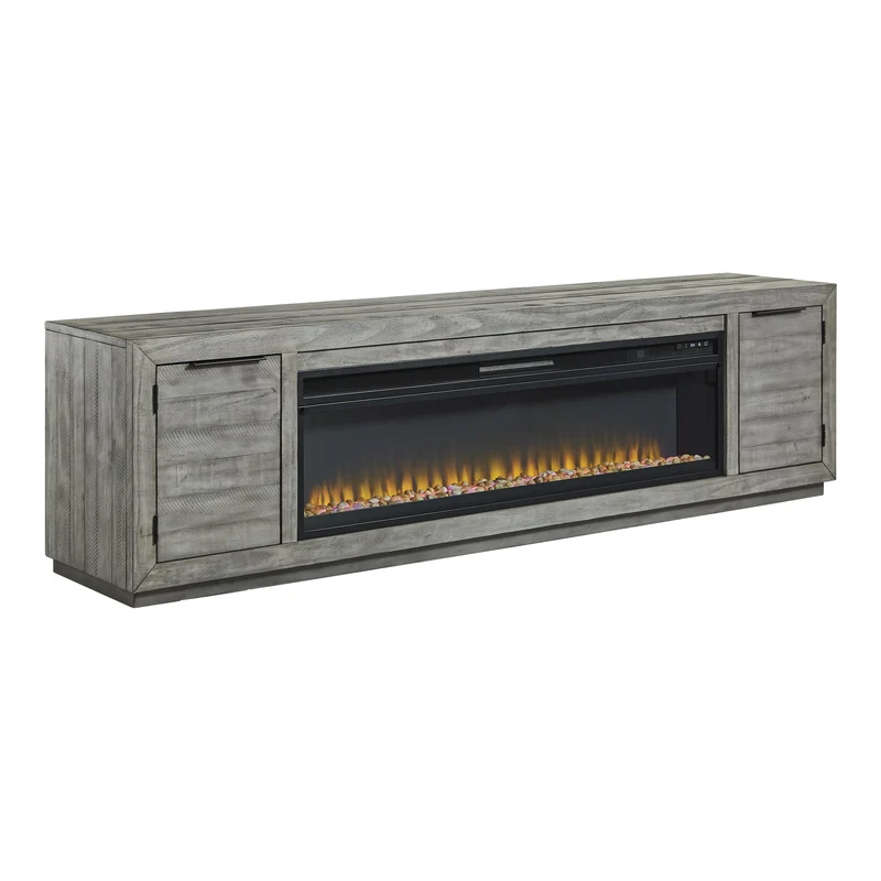 Signature Design by Ashley Naydell W996W1 92" TV Stand with Electric Fireplace