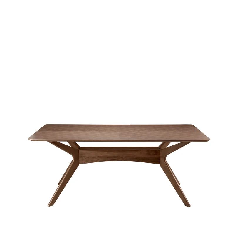 Mesa de comedor Helga nogal 180 cm fija