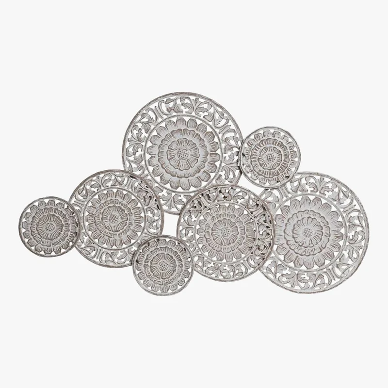 Decoração de Parede Branco Decapé MANDALA