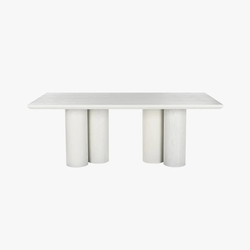 Mesa Madeira Branca 200cm ENLACE