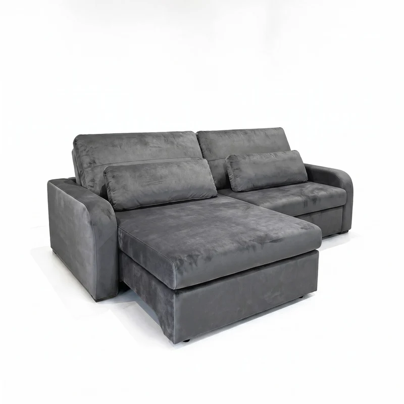 Sofá 2 cuerpos Oslo Tela Gris oscuro - 2.16m a Confección
