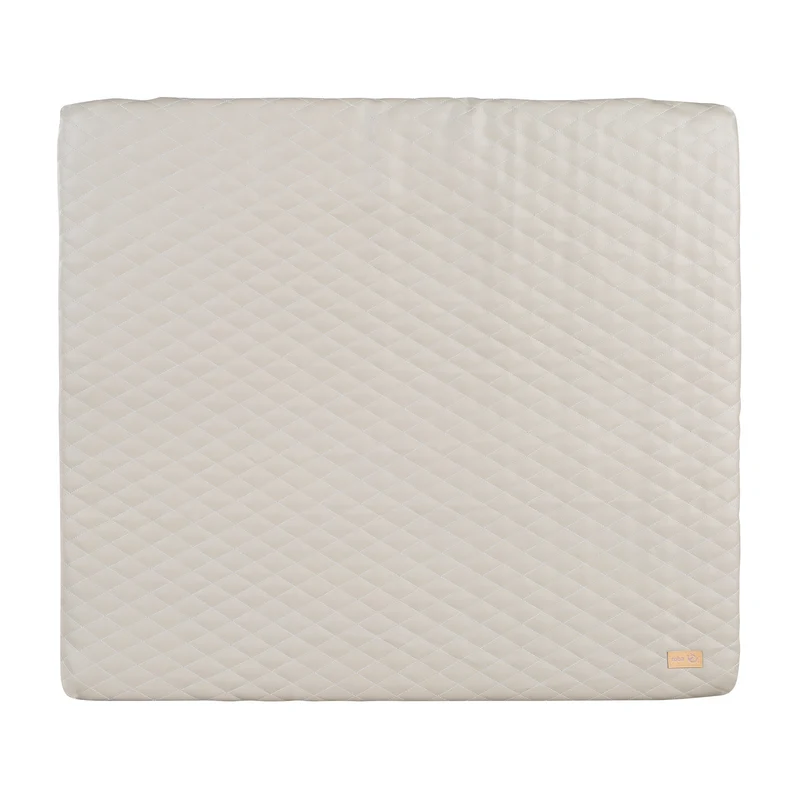 Wickelauflage 'Luxe' 85x75, abwischbares PU-Leder, Design 'Greyish gesteppt'