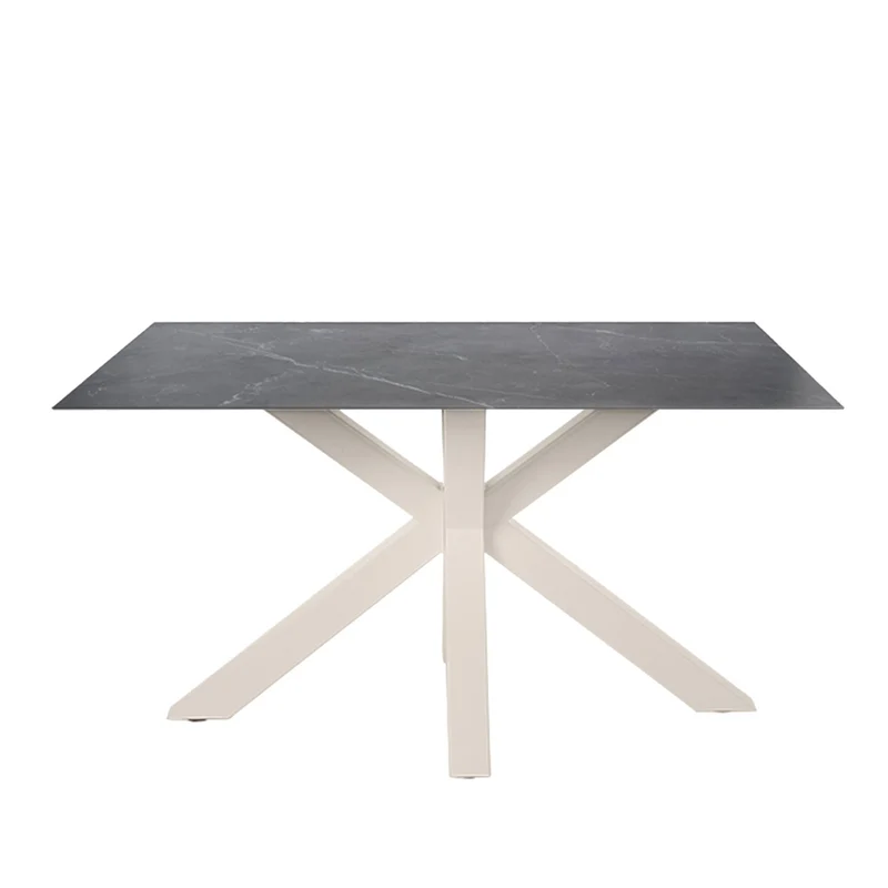 Mesa de comedor Joyce Sahara y beige 140 cm