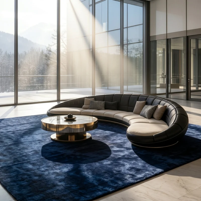 Curved Crescent Modular Elegant Sectional Sofa