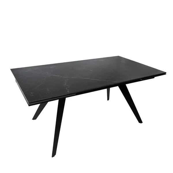 Mesa de comedor Kelly negro y negro 180 cm