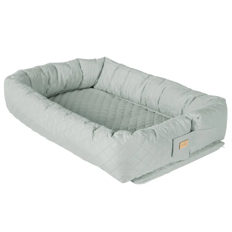 Babylounge 3 in 1 'roba Style' frosty green - Reisebett, Bettschlange oder Wickelauflage