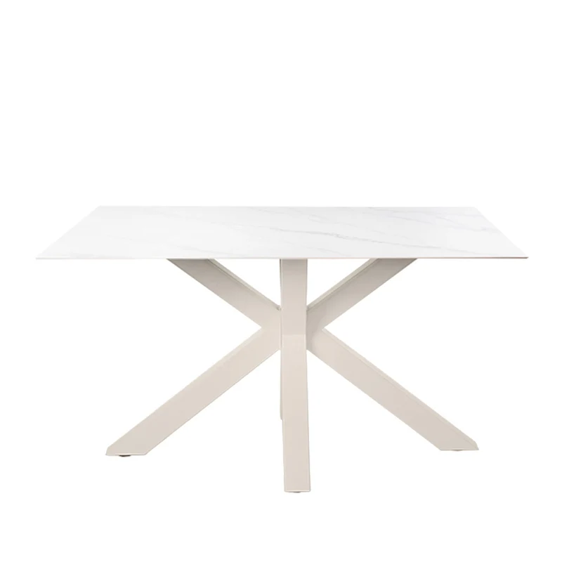 Mesa de comedor Joyce Creta y beige 160 cm
