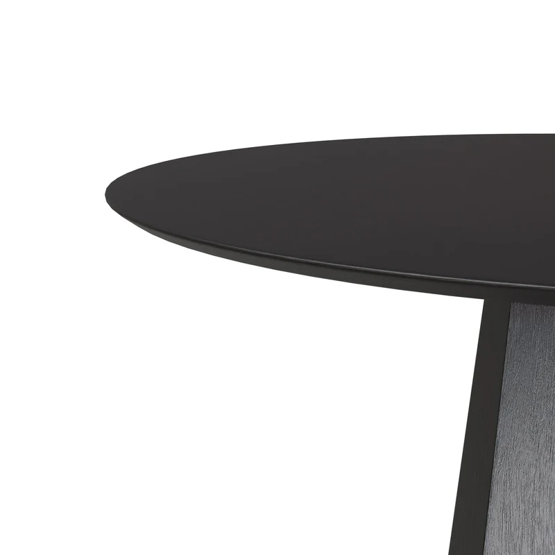Mesa de comedor Regina negro 120 cm fija