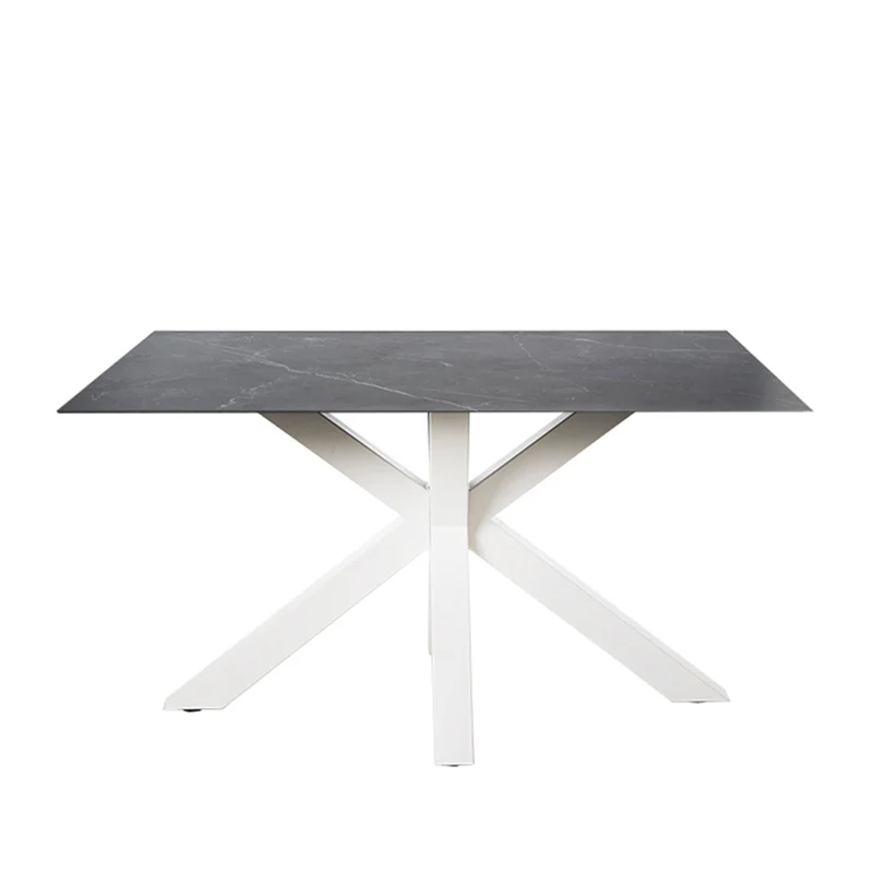 Mesa de comedor Joyce Sahara y blanco 160 cm
