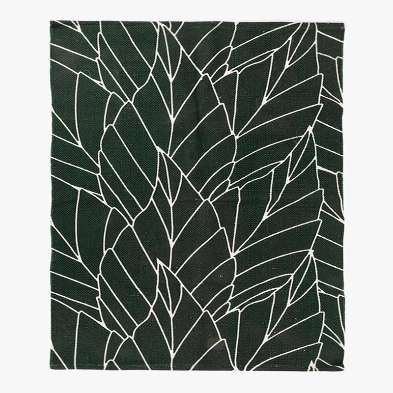 Tapete algodão folhas verde 170x240 GREEN SENSE