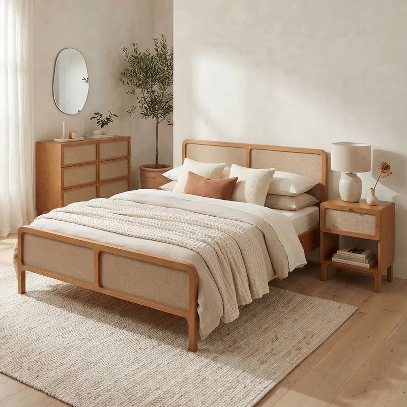 Cama com Cabeceira em Linho BIZERTA