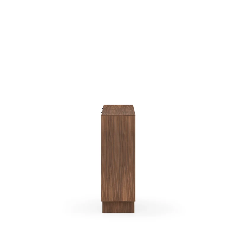 Aparador alto Tulsa nogal 120 cm con 3 puertas y 1 cajón