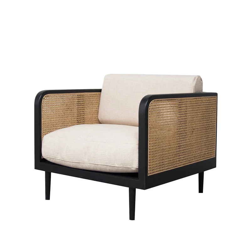 Sillón de Rattan Milan - Negro