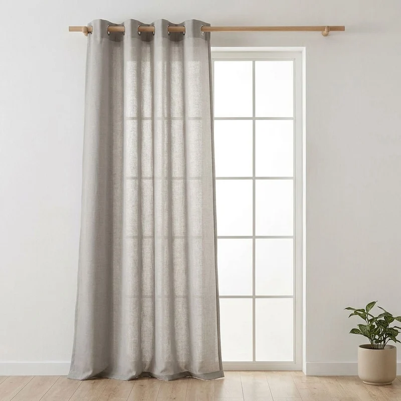 Cortinado Semi Opaco Cinzento 4EVERYDAY