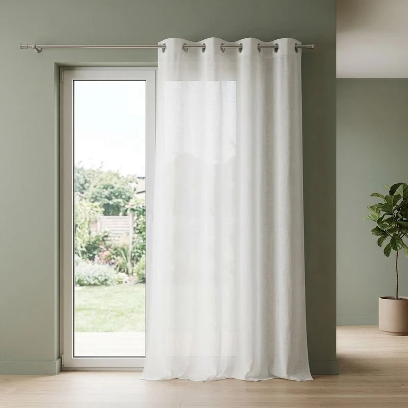 Cortinado Semi Opaco Branco 4EVERYDAY