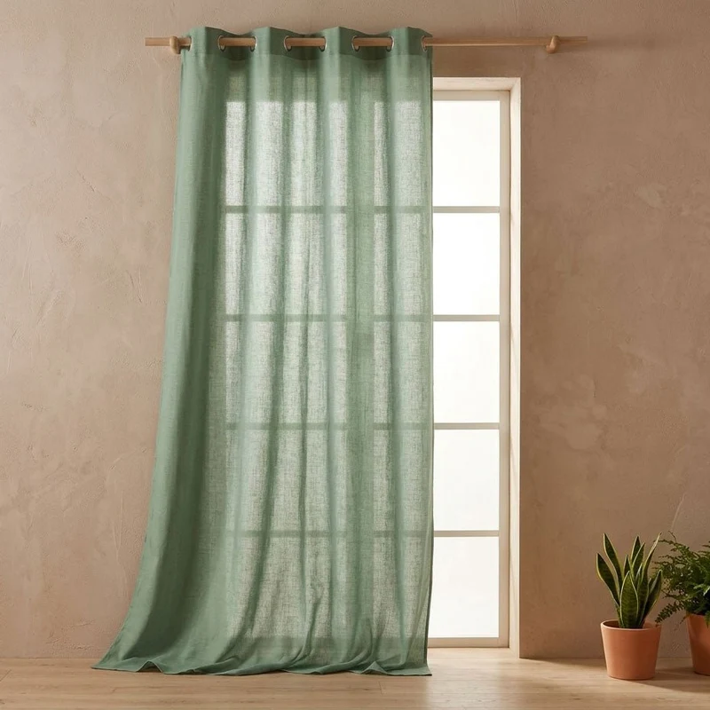 Cortinado Semi Opaco Verde Claro 4EVERYDAY