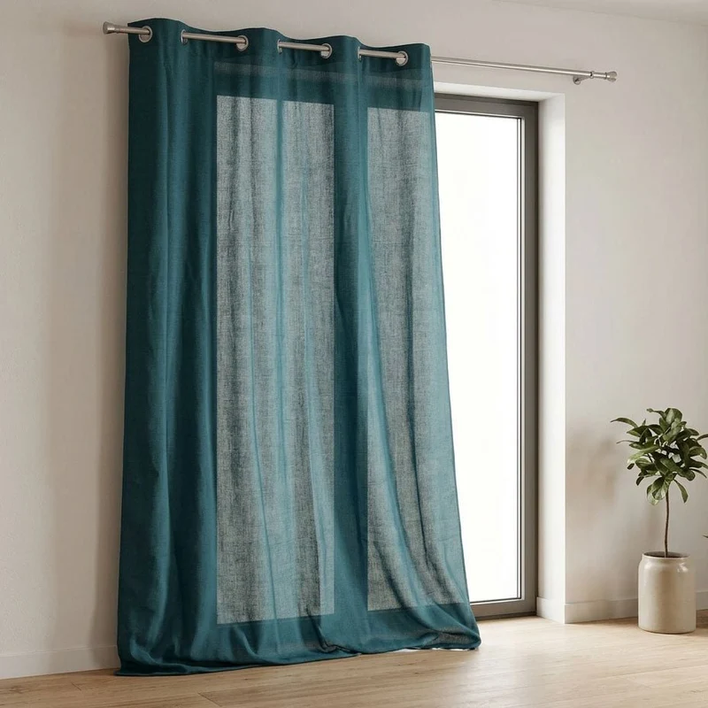 Cortinado Semi Opaco Turquesa Escuro 4EVERYDAY