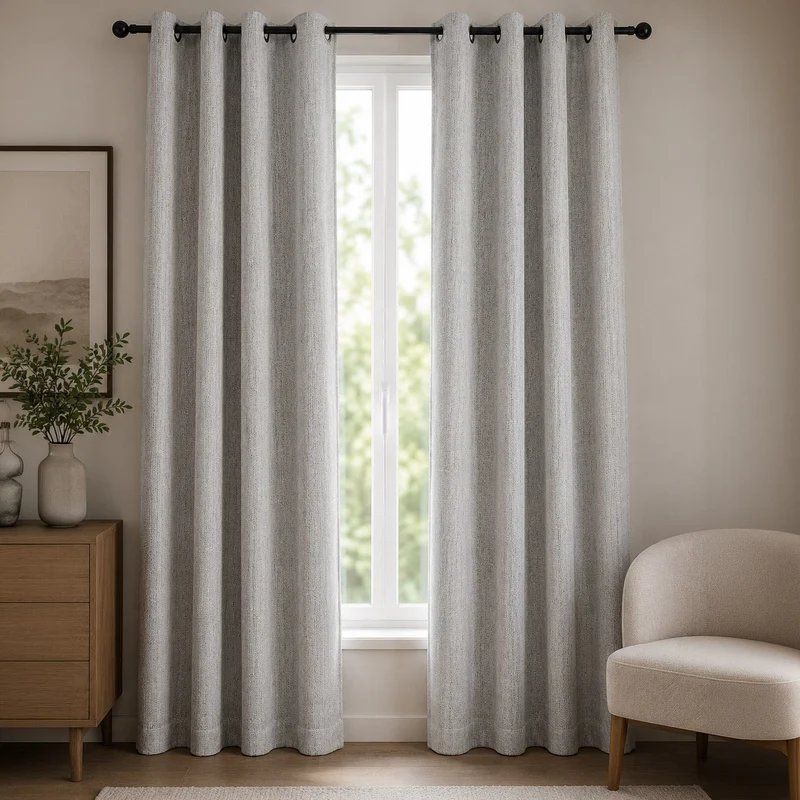 Cortinado Blackout Cinzento Mesclado TALIN