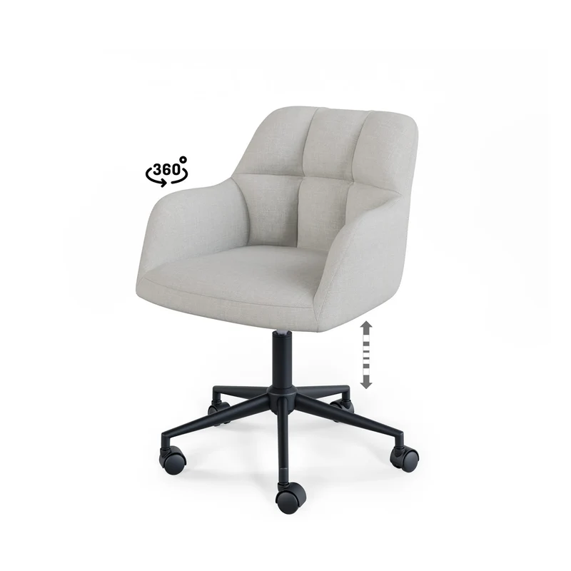 Silla Oficina Stanford Gris claro