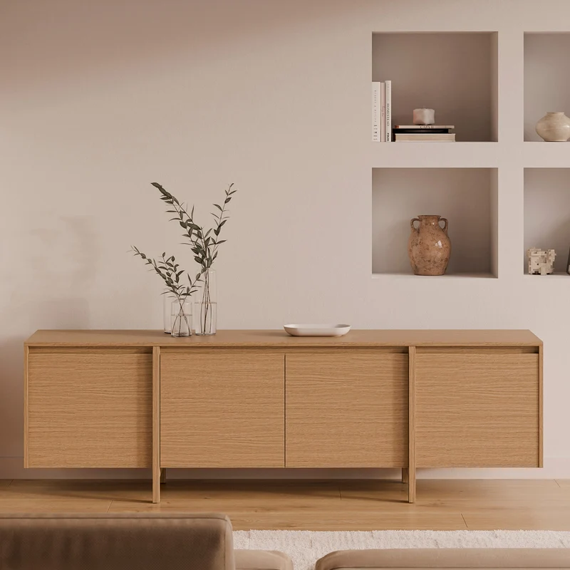 Mueble TV Puertas Pacific Roble 200