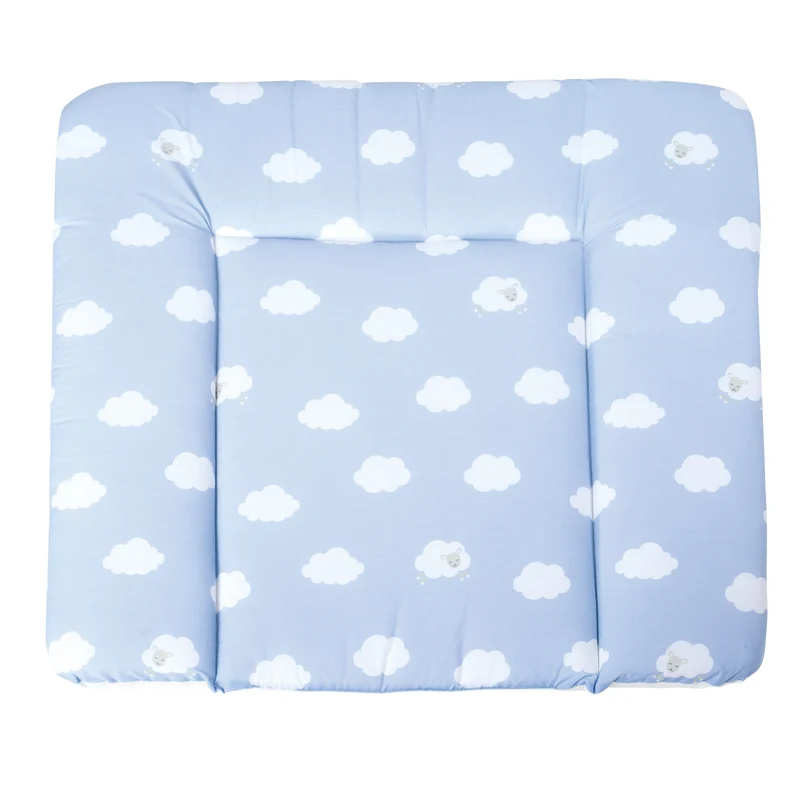 Wickelauflage 'Kleine Wolke blau', 85 x 75 cm, weiche Wickelunterlage, PU beschichtet