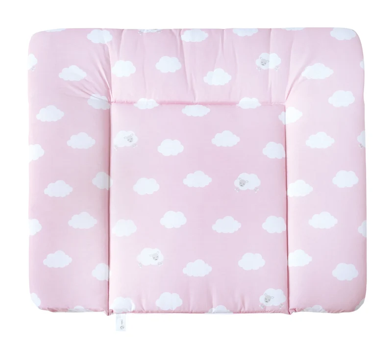 Wickelauflage 'Kleine Wolke rosa', 85 x 75 cm, weiche Wickelunterlage, PU beschichtet