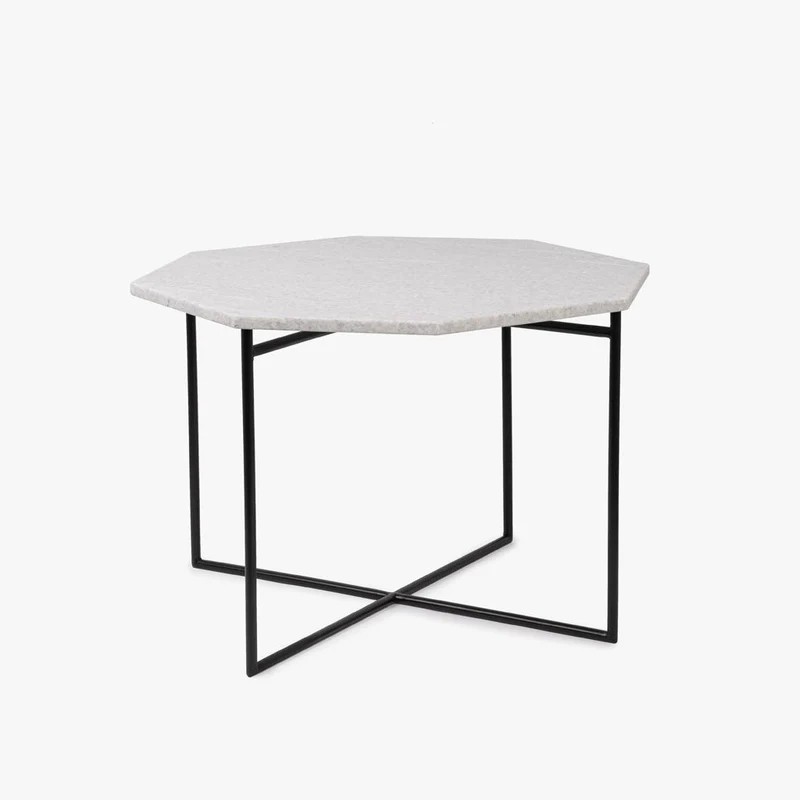 Mesa de Apoio com Tampo de Mármore 62x62x40,50 AGRA