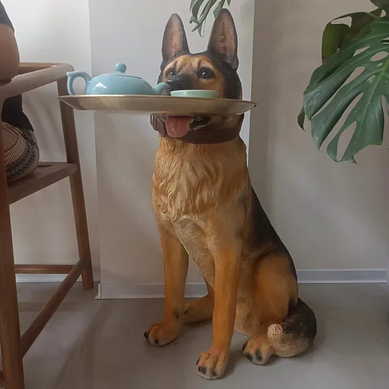 Artsy German Shepherd Decorative Side Table