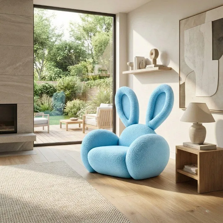 Bunny Ear Cozy Accent Lounge Chair