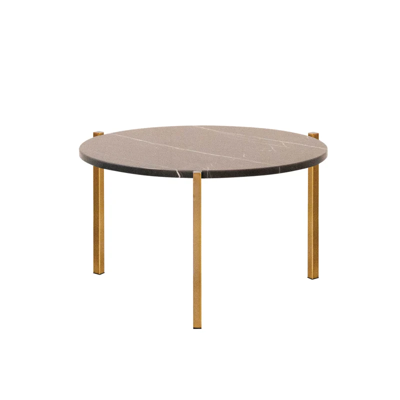 Mesa de Centro de Mármol - Leonard - Mármol Negro - Ø58cm