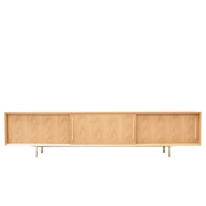 Mueble TV de roble - Madera natural - Oskar - 220cm