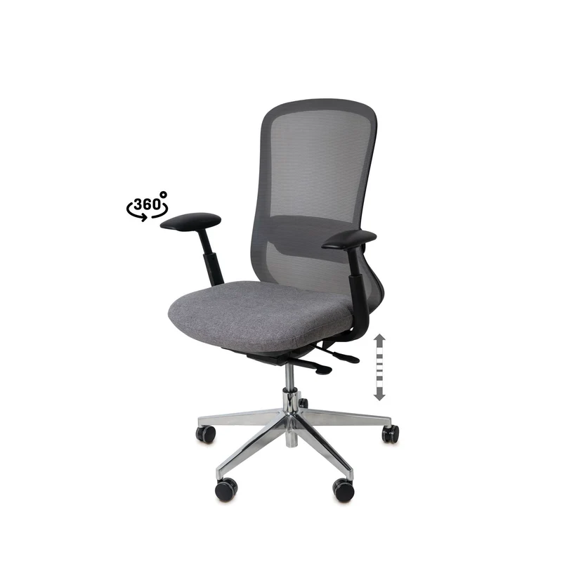Silla Oficina Rotterdam Gris