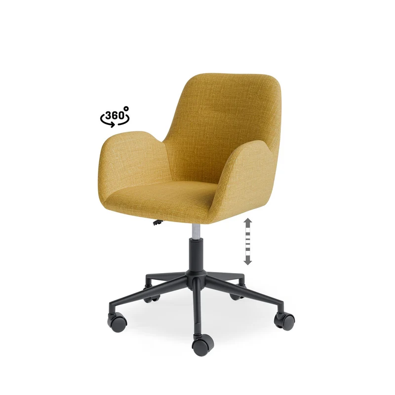 Silla de oficina Irvine mostaza