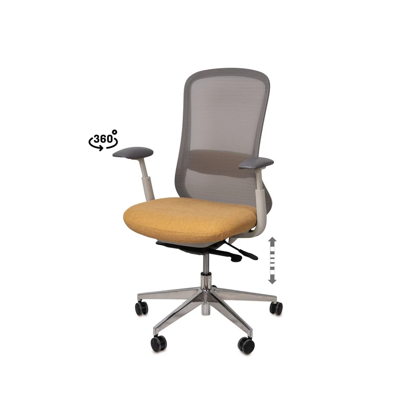 Silla de oficina Emory mostaza