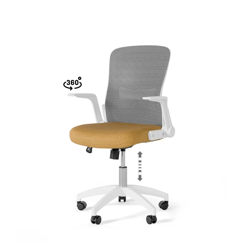 Silla de oficina Manchester mostaza