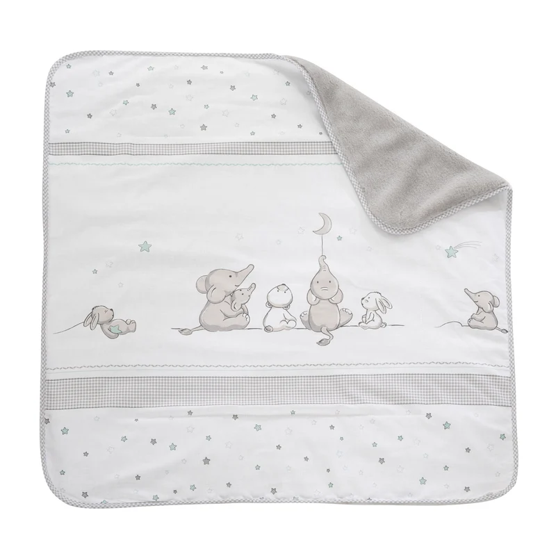 Kuscheldecke 'Sternenzauber' - Babydecke aus 100 % Baumwolle, Maße 80 x 80 cm