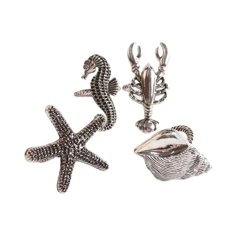 Servilleteros Mar - Set de 4