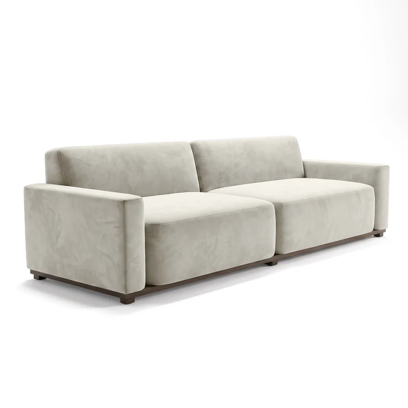 Sofá 2 Cuerpos Piacenza Tela Beige - 1.94m a Confección