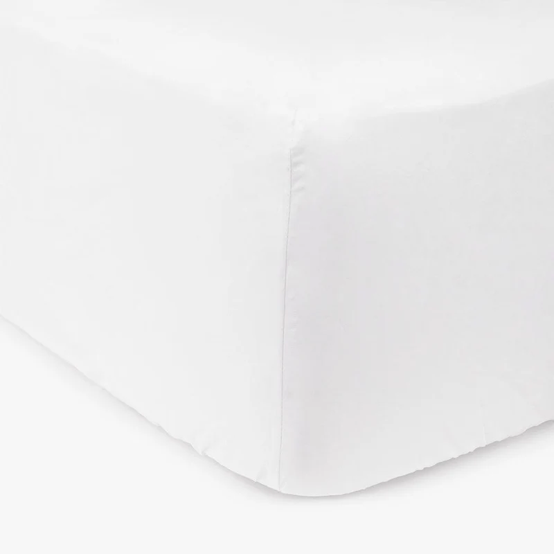 Lençol Ajustável Algodão Percal Branco 90x200+30 SAMOA