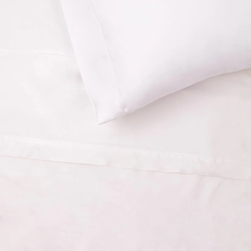 Lençol de Cima Algodão Percal Branco 160x280 SAMOA
