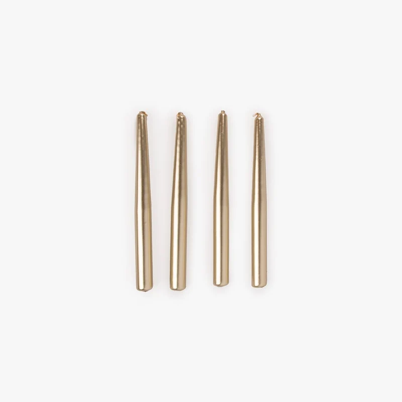 Conjunto de Velas Castiçal Dourada NOX