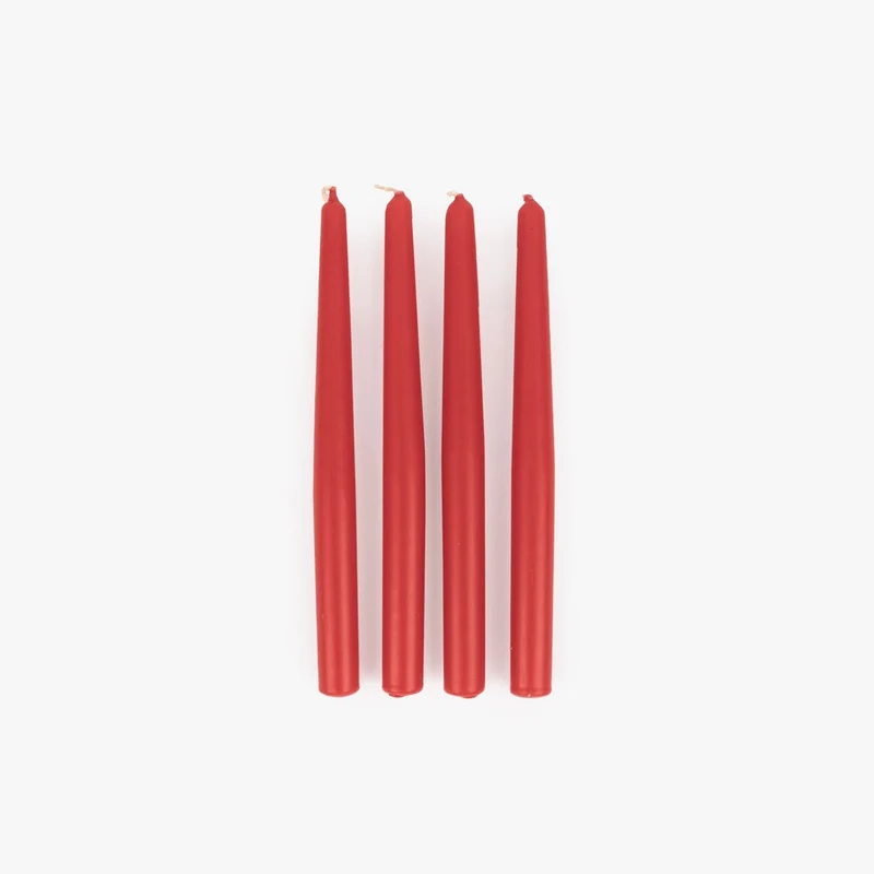 Conjunto de Velas Castiçal Vermelha NOX