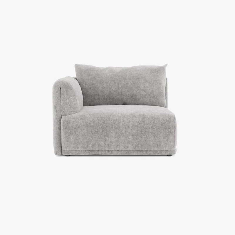 Módulo com Braço Esquerdo Cinza Sofá Modular COTILLARD