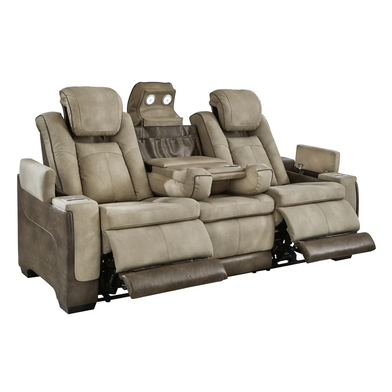 Signature Design by Ashley Next-Gen DuraPella 2200315 Power Reclining Sofa with Adjustable Headrest