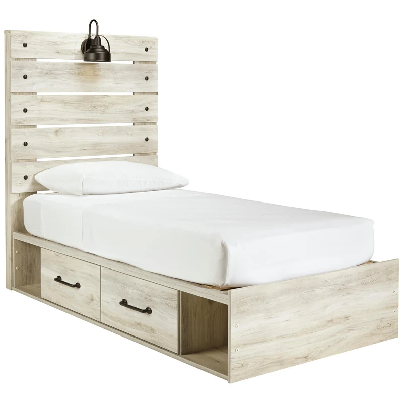Signature Design by Ashley Cambeck B192B13 Twin Panel Bed with 2 Storage Drawers