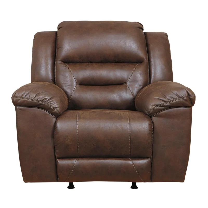 Signature Design by Ashley Stoneland Power Rocker Leather Look Recliner 3990498